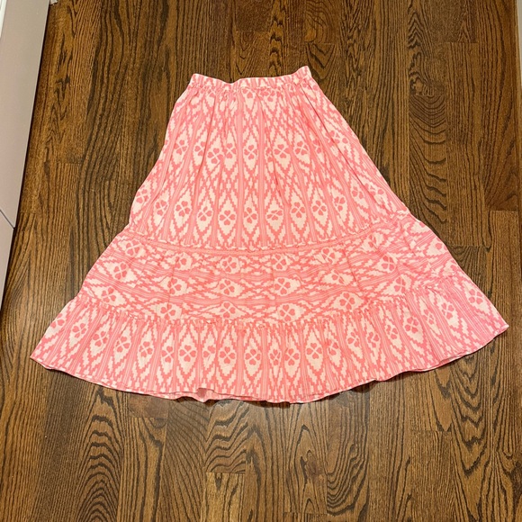 OshKosh B'gosh Pink Patterned Tiered Maxi Skirt - Picture 4 of 4